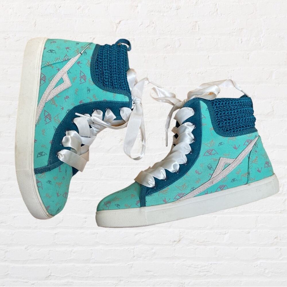 Poppy hand woven high top sneakers